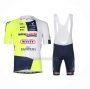 2024 Cycling Jersey Intermarche-Wanty White Yellow Short Sleeve And Bib Short