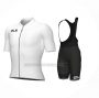 2024 Cycling Jersey ALE White Short Sleeve And Bib Short