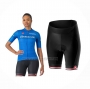 2024 Cycling Jersey Women Giro D'italy Blue Short Sleeve And Bib Short