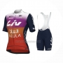 2024 Cycling Jersey Women Jayco AlUla Orange Purple Short Sleeve And Bib Short